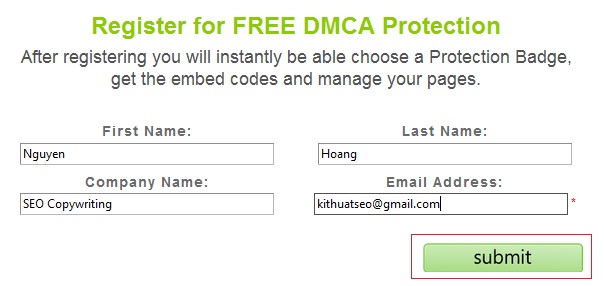 Đăng ký DMCA