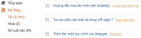 Tạo blogspot, tìm hiểu menu quản trị