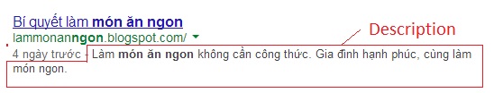 Tối ưu hóa thẻ mô tả (Meta Description)